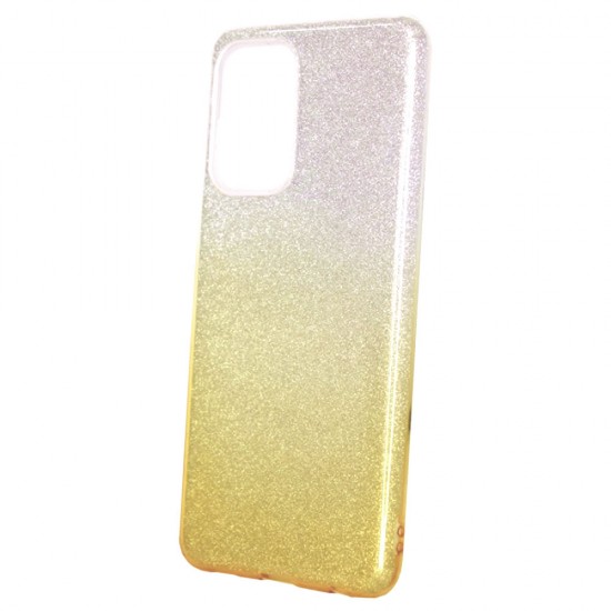 Samsung Galaxy A04 Gold Glitter Silicone Gel Case