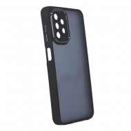 Capa Silicone Gel Bumper Samsung Galaxy A13 4g Preto Com Lente Protetora De Câmera Elektro