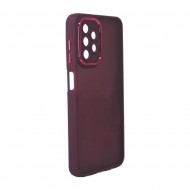 Capa Silicone Gel Bumper Samsung Galaxy A13 4g Roxo Com Lente Protetora De Câmera Elektro