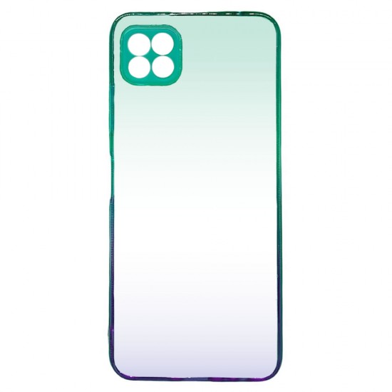 Capa Silicone Gel Bumper Samsung Galaxy A22 5g Verde Gradiente Com Protetor De Câmera Capa Silicone Gel Bumper Samsung Galaxy A22 5g Verde Gradiente Com Protetor De Câmera