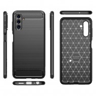 Samsung Galaxy A13 5G Black Carbon Silicone Gel Case