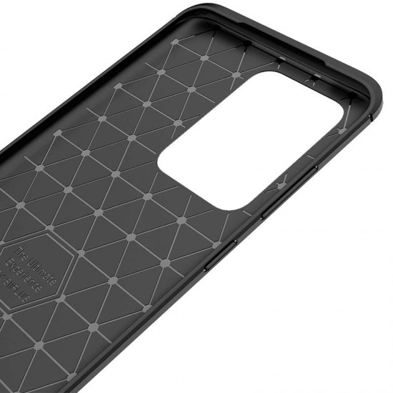 Capa Silicone Gel Carbon Samsung Galaxy S20 Ultra / S11 Plus Preto