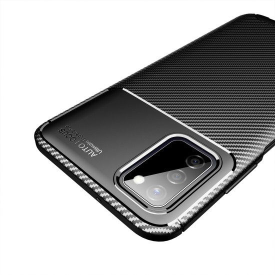 Capa Silicone Gel Carbon Samsung Galaxy A03s/A037 Preto Auto Focus Vennus
