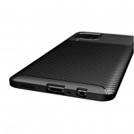 Samsung Galaxy A12 Black Auto Focus Vennus Carbon Silicone Gel Case