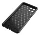 Samsung Galaxy A22 4G/M22 4G Black Auto Focus Vennus Carbon Silicone Gel Case With Camera Protector Samsung Galaxy A22 4G/M22 4G Black Auto Focus Vennus Carbon Silicone Gel Case With Camera Protector
