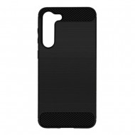 Capa Silicone Gel Carbon Samsung Galaxy S23 Plus Preto