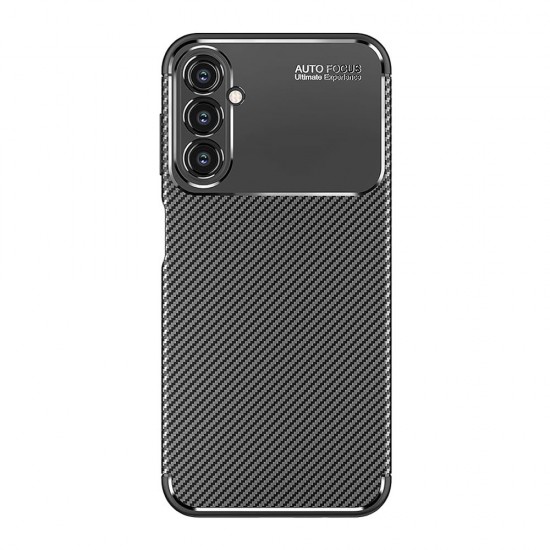 Capa Silicone Gel Carbon Samsung Galaxy A24 4g/A25 5g Preto Auto Focus Vennus Com Protetor De Câmera Capa Silicone Gel Carbon Samsung Galaxy A24 4g/A25 5g Preto Auto Focus Vennus Com Protetor De Câmera