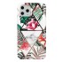Capa Silicone Gel Com Desenho Samsung Galaxy A21s Branco Cosmo Rosas Flor Marmore