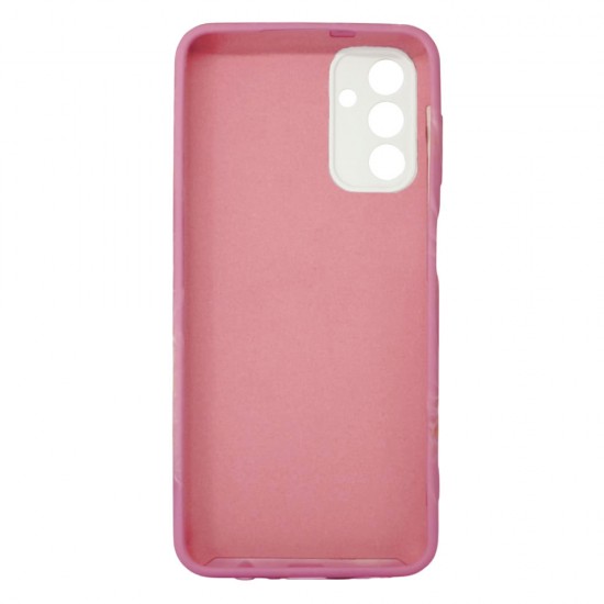 Samsung Galaxy A13 5G Pink Crown With Camera Protector Silicone Gel Case