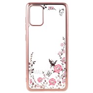 Samsung Galaxy A71 Pink Silicone Gel Case With Flower Design