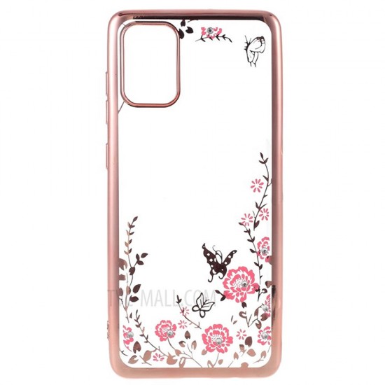 Capa Silicone Gel Com Desenho Flor Samsung Galaxy A71 Rosa