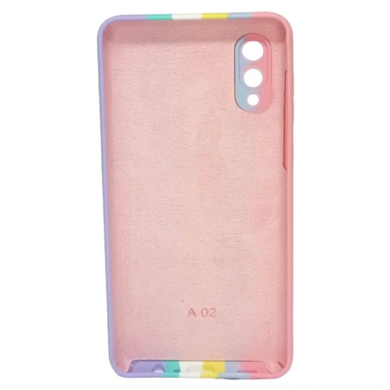 Capa Silicone Tpu Samsung Galaxy A02 Colorido Aquarela Desgin 2 Protetor De Câmera