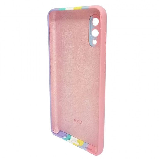 Capa Silicone Tpu Samsung Galaxy A02 Colorido Aquarela Desgin 2 Protetor De Câmera