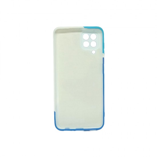 Capa Silicone Tpu Samsung Galaxy A22 4g Azul Estampa Abstracta