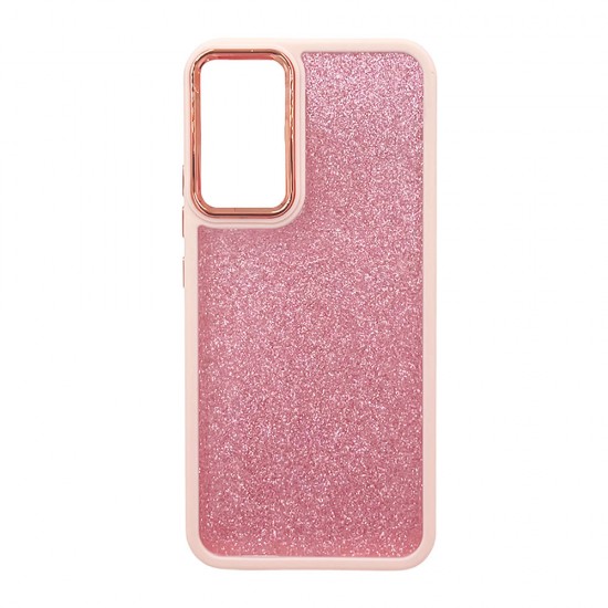 Capa Silicone Tpu Samsung Galaxy A34 Rosa Elektro Com Glitter Removível Capa Silicone Tpu Samsung Galaxy A34 Rosa Elektro Com Glitter Removível