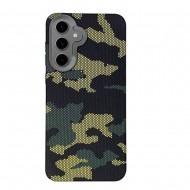 Samsung Galaxy S24 Fe Green Camouflage TPU Silicone Case