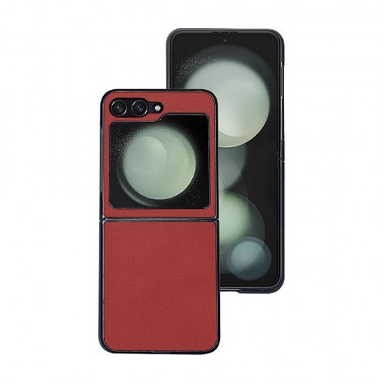 Funda De Silicona TPU Samsung Galaxy Z Flip6 Rojo Piel Funda De Silicona TPU Samsung Galaxy Z Flip6 Rojo Piel