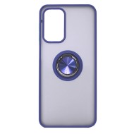 Capa Silicone Tpu Com Anel De Dedo Magnético Samsung Galaxy A23 4g/M23/M13 4g Azul Escuro Fosco
