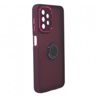 Samsung Galaxy A13 4G A135/A137 Purple TPU Silicone Case With Magnetic Finger Ring And Camera Protector Elektro