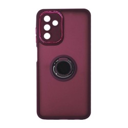 Samsung Galaxy A35 5G Purple Ring Silicone Case With Camera Protector Elektro
