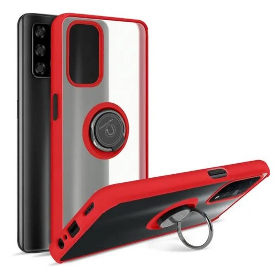Capa Silicone Tpu Com Anel De Dedo Magnético Samsung Galaxy A23 4g/M23/M13 4g Vermelho Fosco Capa Silicone Tpu Com Anel De Dedo Magnético Samsung Galaxy A23 4g/M23/M13 4g Vermelho Fosco