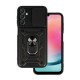 Capa Silicone Tpu Com Anel De Dedo Samsung Galaxy A25 5g/A24 4g Preto Com Protetor De Câmera E Janela Deslizante Capa Silicone Tpu Com Anel De Dedo Samsung Galaxy A25 5g/A24 4g Preto Com Protetor De Câmera E Janela Deslizante
