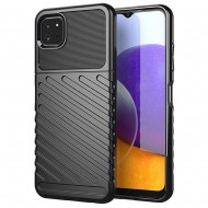 Samsung Galaxy A22 5g Black Thunder Silicone Gel Case