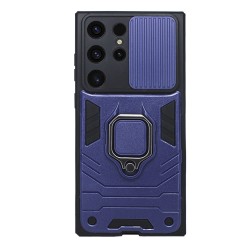 Samsung Galaxy A51 Black Anti-shock Armor Carbon Ring Armor Silicone Case