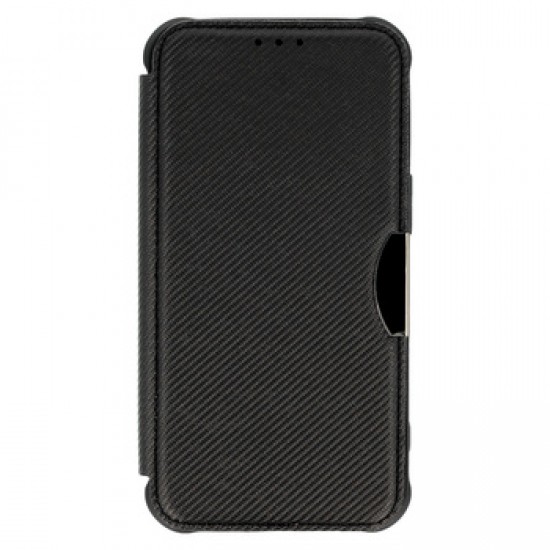 Funda Flip Cover Xiaomi Redmi A1 Negro Razor Carbon Con Protector De Cámara Funda Flip Cover Xiaomi Redmi A1 Negro Razor Carbon Con Protector De Cámara
