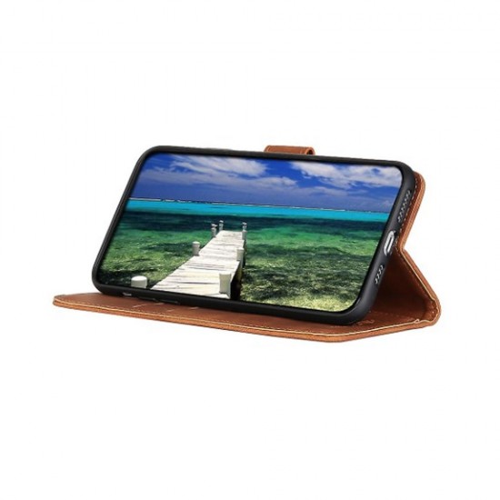 Capa Flip Cover Xiaomi Redmi A3 Castanho Capa Flip Cover Xiaomi Redmi A3 Castanho
