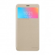 Xiaomi Redmi 6 Pro, Mi A2 Lite Gold Flip Cover with Candy Window Gold