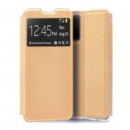 Xiaomi Redmi 13C Gold Flip Cover Case With Candy Window