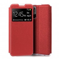 Xiaomi Redmi 13C Red Flip Cover Case With Candy Window