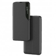 Capa Flip Cover Smart View Xiaomi Redmi 9 Preto Com Protetor De Câmera