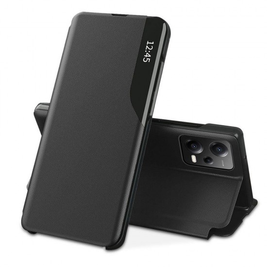 Capa Flip Cover Smart View Xiaomi Redmi Note 12 5g Preto Com Protetor De Câmera Capa Flip Cover Smart View Xiaomi Redmi Note 12 5g Preto Com Protetor De Câmera