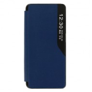 Capa Flip Cover Smart View Xiaomi 12/12x Azul Com Protetor De Câmera