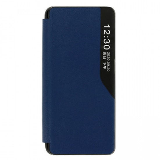 Capa Flip Cover Smart View Xiaomi 12/12x Azul Com Protetor De Câmera