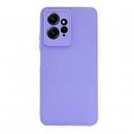 Capa Silicone Xiaomi Redmi Note 12 4g Lilás Com Protetor De Câmera 3d