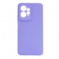 Capa Silicone Xiaomi Redmi Note 12 4g Lilás Com Protetor De Câmera 3d