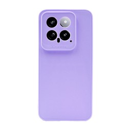 Capa Silicone Xiaomi 14 Lilás Com Protetor De Câmera 3d
