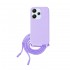 Xiaomi Redmi 12 Lilac Silicone Case With String