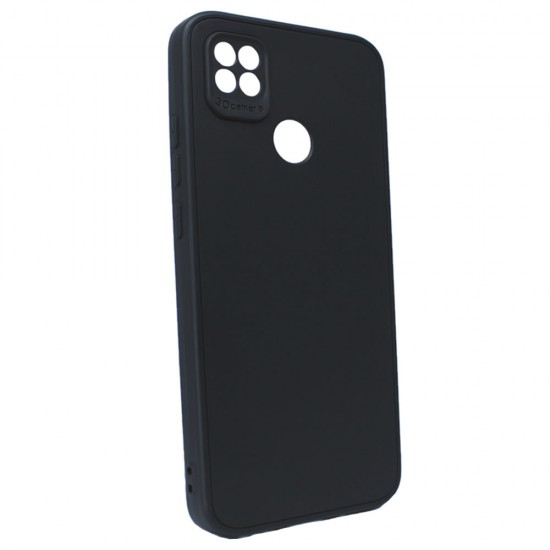 Capa Silicone Xiaomi Redmi 10a/9c Preto Com Protetor De Câmera 3d