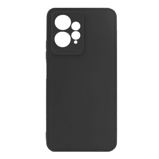 Xiaomi Redmi Note 12 4G Black Silicone Case With 3D Camera Protector Xiaomi Redmi Note 12 4G Black Silicone Case With 3D Camera Protector