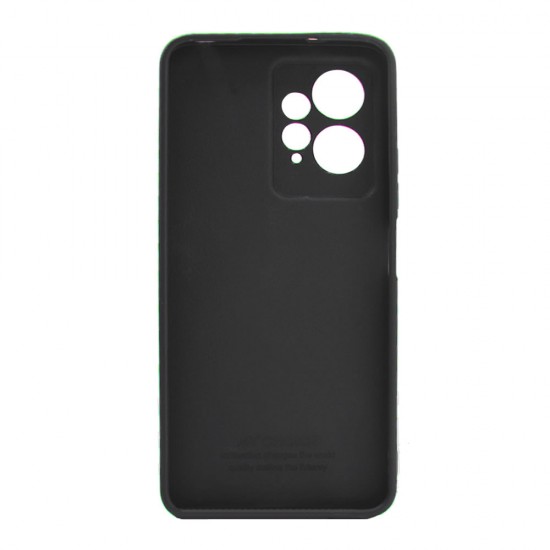Xiaomi Redmi Note 12 4G Black Silicone Case With 3D Camera Protector Xiaomi Redmi Note 12 4G Black Silicone Case With 3D Camera Protector
