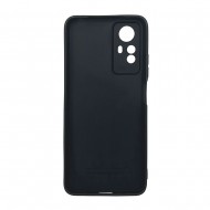 Capa Silicone Xiaomi Redmi Note 12s Preto Com Protetor De Câmera 3d