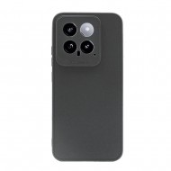 Xiaomi 14 Black With 3D Camera Protector Silicone Case