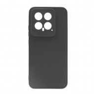 Xiaomi 14 Black With 3D Camera Protector Silicone Case