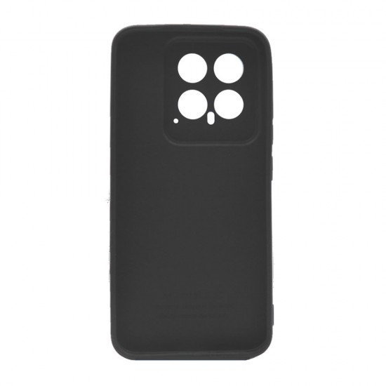 Capa Silicone Xiaomi 14 Preto Com Protetor De Câmera 3d