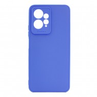 Xiaomi Redmi Note 12 4G Blue Silicone Case With 3D Camera Protector