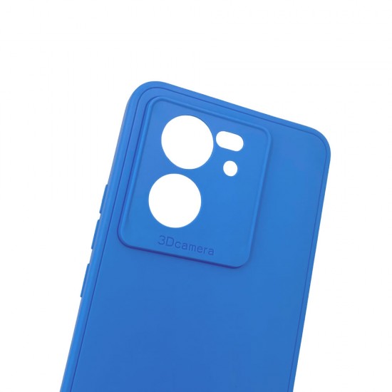 Capa Silicone Xiaomi Mi 13t/13t Pro/K60 Ultra Azul Com Protetor De Câmera 3d Capa Silicone Xiaomi Mi 13t/13t Pro/K60 Ultra Azul Com Protetor De Câmera 3d